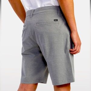 RVCA Men's Flat Front Gray Shorts